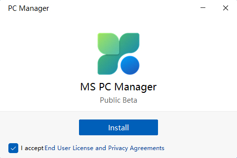 PC Manager installation